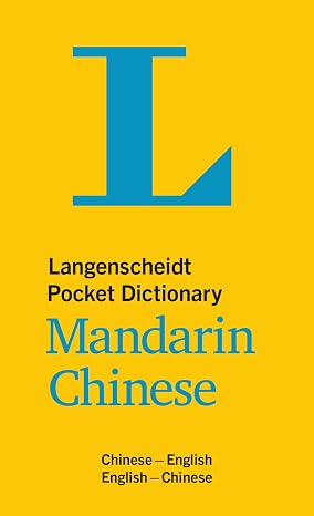 Langenscheidt Pocket Dictionary Mandarin Chinese: Chinese-English/English-Chinese (Chinese Edition)