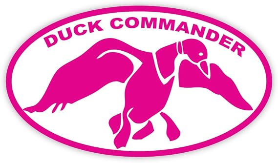 Duck Commander pink 6" x 3" sticker decal