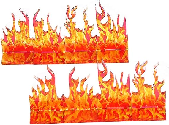 CZYY DND Wall of Fire Miniatures, 8 Acrylic Flame Terrain Pieces
