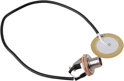 Lovermusic Piezo Transducer Microphone Pickup Jack Mic Contact Replacement for Guitar DIY
