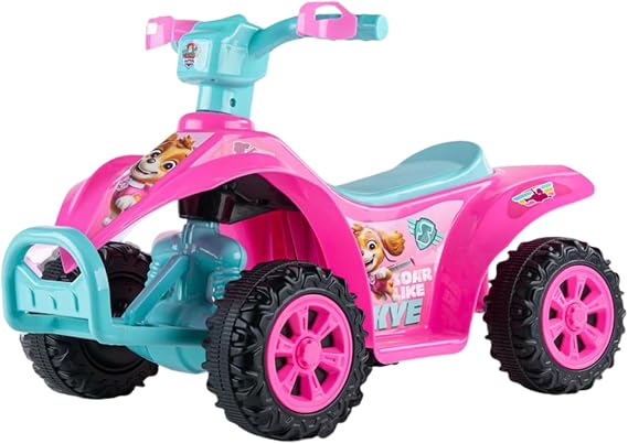 Paw Patrol Skye - 6V Kids Ride-On ATV with Rechargeable Battery and Reverse