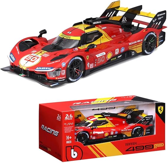 1/24 499P 50# Racing Car Le Mans Champion Alloy Luxury Vehicle Car Diecast Model Collection Gift (1/24 499p 50#)