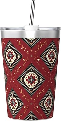 Diamond Pattern 12 Oz Stainless Steel Simple Modern Water Bottle Hot For 12 Hours - Leak-Proof Bpa-Free