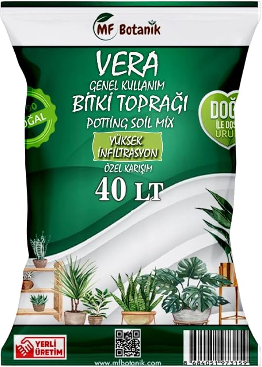 MF Botanik Vera Ithal Torf Cocopeat Özel Karışım Saksı Harcı Bitki Toprağı 40 Litre