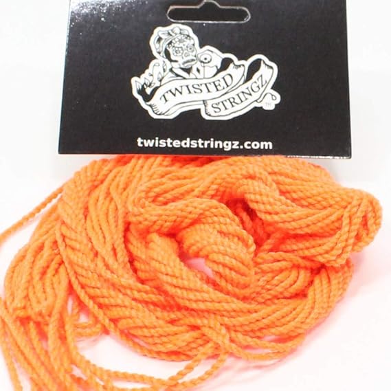 Twisted Stringz Yo-Yo Strings - Polyester - Solid Regular YoYo String - 10 Pack (Solid Orange)