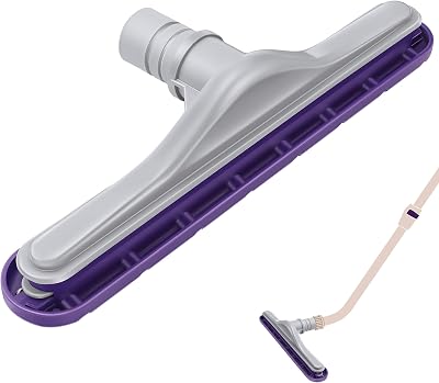 Replacement Floor Tool Compatible with ProTeam 101446 E-Z Glide Backpack Vacuums 10 QT & 6 QT, Upgraded 14 Hard Floor Tool Compatible with Commercial CleanersNylon Brush,Purple Gray