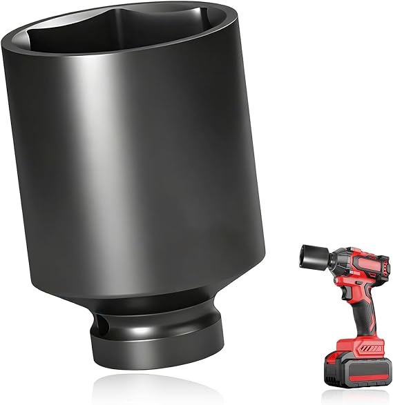 41mm Socket, 1/2" Drive Deep Impact Socket 6 Point CR-V Metric for Axle Nuts Easy Removal (Length 78mm)