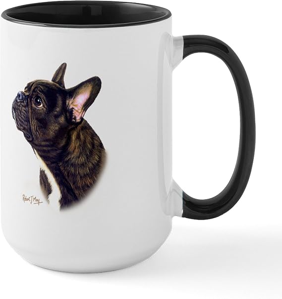 CafePress French Bulldog Large Mug 15 oz Mug