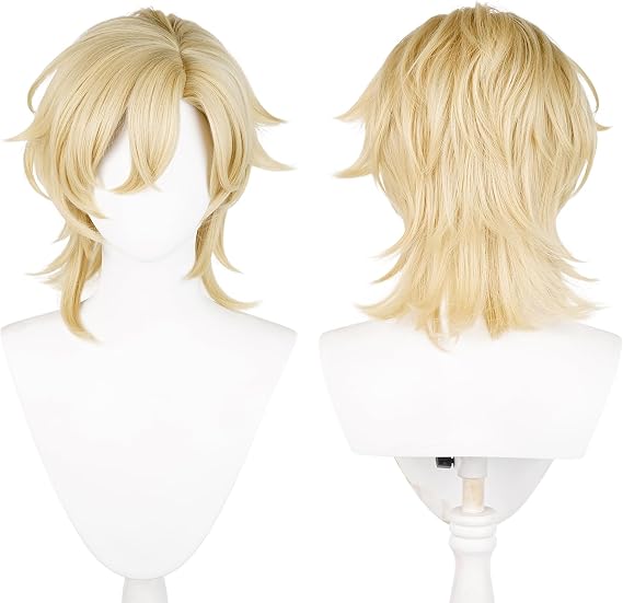 Honkai Star Rail Character Cosplay Wig for cosplay events, Anime Exhibition, Party & Halloween (Aventurine)