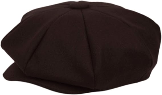 EPOCH Men's Newsboy Cap 8 Panel Wool Blend Gatsby Hat Vintage Big Apple Flat Cap Classic Driving Hat