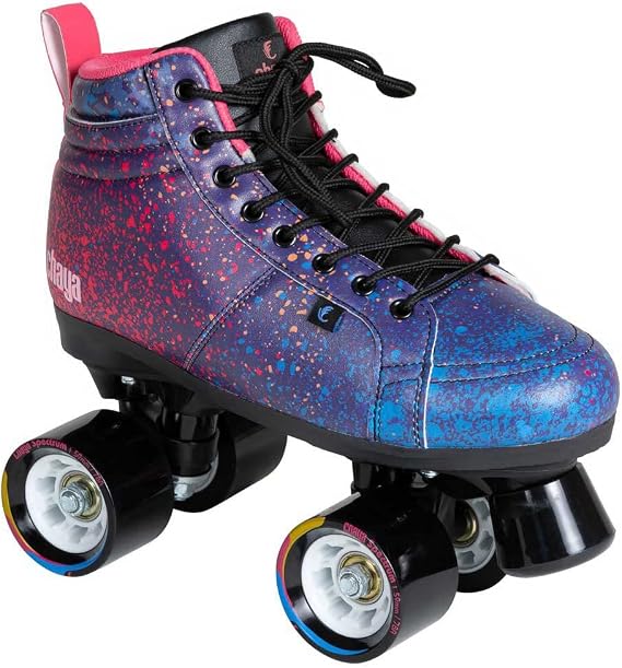 Chaya Roller Skates Airbrush Unisex for Men and Women in Blue, 59 mm/78A Wheels, ABEC 7 Bearings, Item No.: 810671