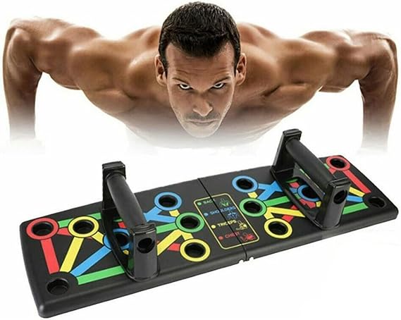 True Face Push Up Board Foldable 14 in 1 Press Up Boards equipment Fitness Gym Muscle Strength perfect push up, Portable Exercise Equipment for Men Women Home Workouts push up machine gifts for men