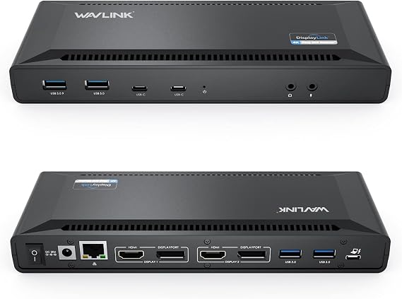 WAVLINK USB Docking Station Dual Monitor 4K 60Hz for Mac M1-M5,Neo,Windows