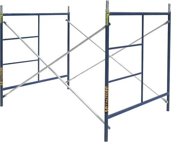 Metaltech SAFERSTACK Single Lift Scaffold Set - 5ft. x 5ft. x 7ft. Model Number M-MFS606084