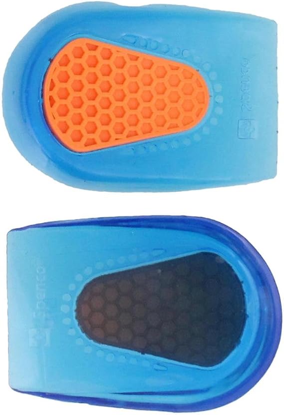 Spenco Gel Heel Cup Shoe Inserts for Pain Relief from Heel Spurs or Bruising, Medium/Large