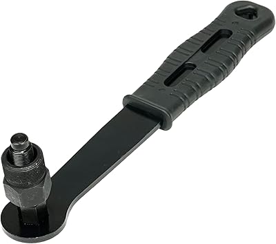 Thinvik Crank Puller, 22mm x 1 Threads Steel, Long Handle, Rubber Grip - Bike Repair Tool for Crank Removal