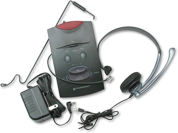 Plantronics TELEPHONE HEADSET SYSTEM S11 65148-11 , Black