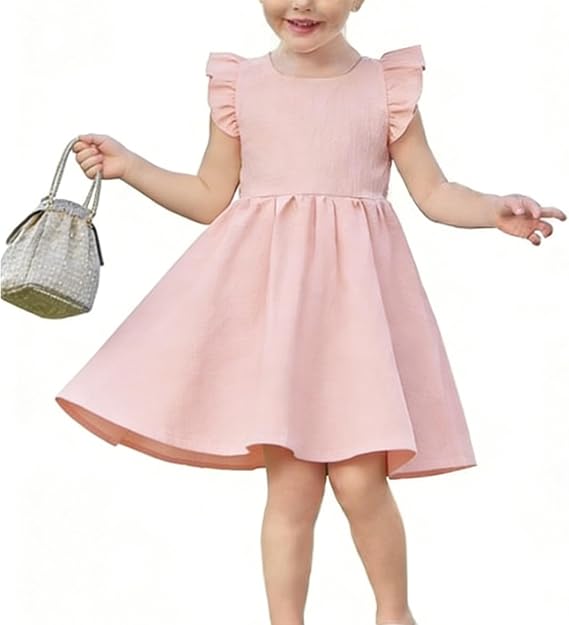 Toddler Baby Girl Dress Cotton Sleeveless Party Casual Dresses
