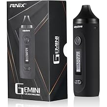 Gemini Dry Herb Vaporizer, Dry Herb Vaporisers with 2200mAh Battery Stainless Steel Heating Chamber OLED Display & Isolated Air Path-Red(No Nicotine)