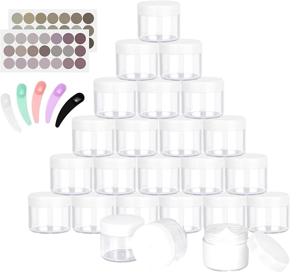 24 x 20 ml Empty Cream Jars