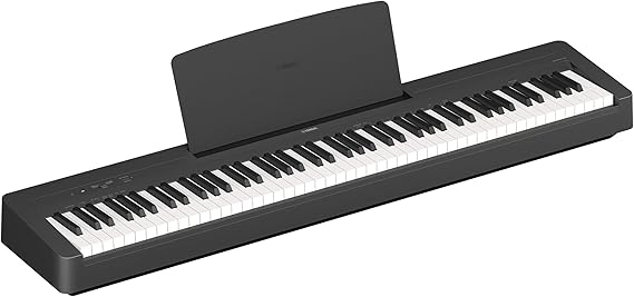YAMAHA P-145BT Digital Piano - Built-in Bluetooth Audio Portable 88 Key Piano with Graded Hammer Compact Keyboard Realistic Playing Feel and 10 High Quality Tones - Black