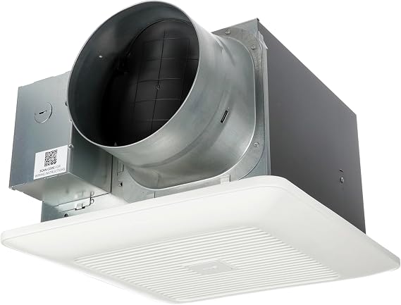 Panasonic WhisperGreen Select FV-1115VK2 Pick-A-Flow Airflow Selector 110, 130 or 150 CFM fan with ECM Motor, Standard Grille, Fan Only