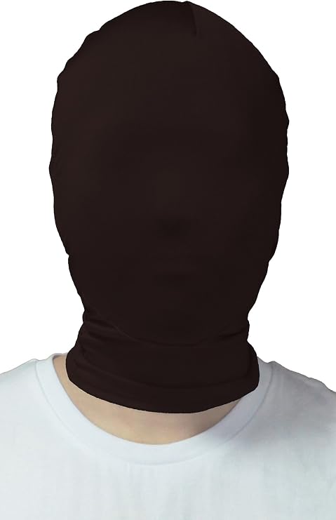 VSVO Adults Black Full Cover Mask (Adults, Black)