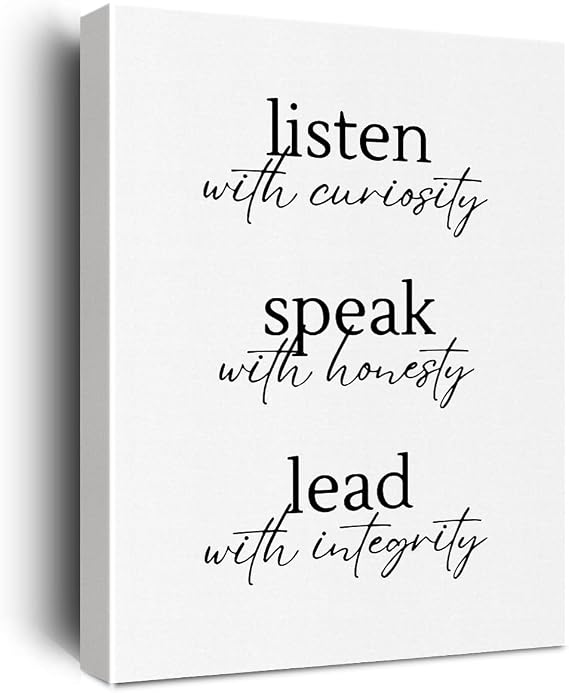 Inspirational Canvas Wall Art Framed HR Office Decor Painting Canvas Prints