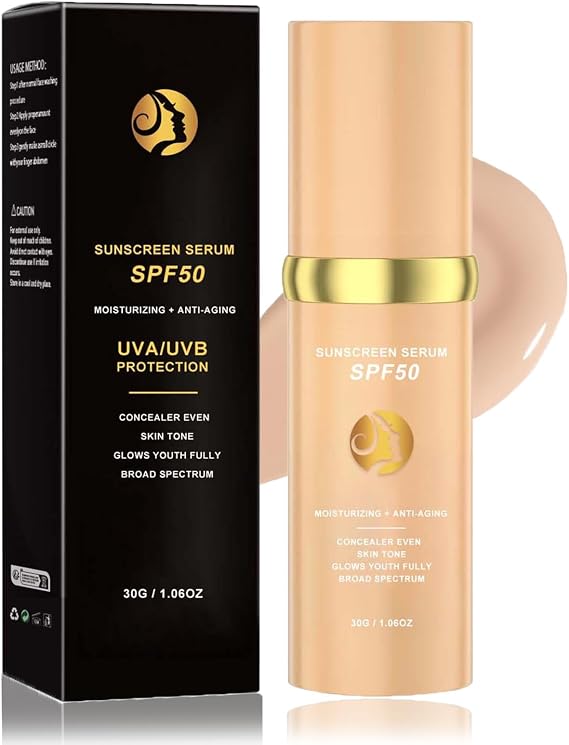 Colour Changing Foundation, 4 In 1 Foundation Liquid SPF50, Hydrating Medium Full Coverage Concealer, Mature Skin Color Changed, 4 In 1 Moisturizing Full Coverage Liquid Foundation (1PC)