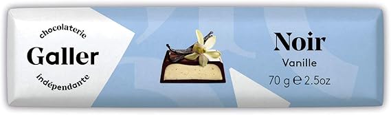 Galler Belgium Chocolate Bar Bar 2.5 oz 70 g x 1 Set Dark Vanilla