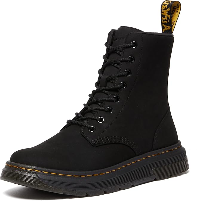 Dr. Martens Unisex Crewson Nubuck Leather Everyday Boots
