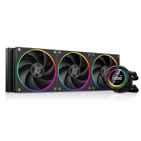ID-COOLING SL360 360mm AIO CPU Cooler for Desktop PC 2.1" Customizable LCD