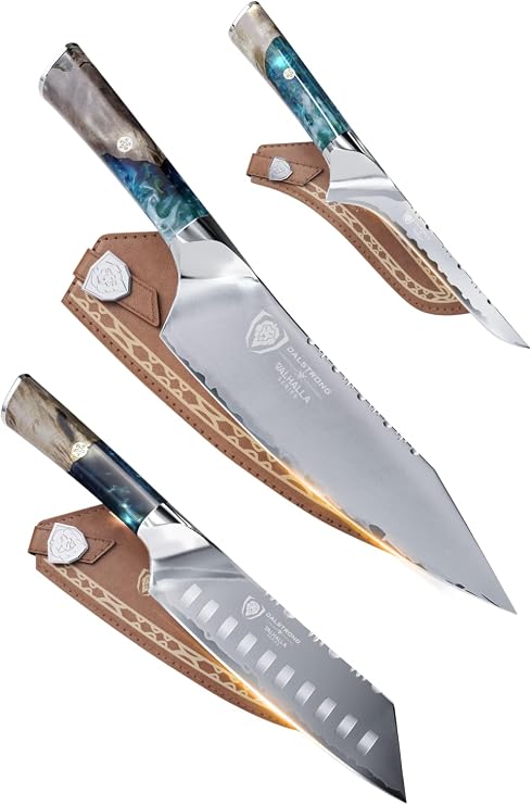 Valhalla Pro | 9.5" Chef Knife + 7" Santoku Knife + 6.5" Fillet Knife