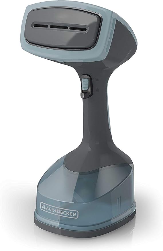 BLACK+DECKER Advanced Handheld Steamer for Clothes, Fast Wrinkle Removal, Auto Shut-Off, Attachments for Delicate Fabrics, Lint Removal, and Steaming Curtains, Upholstry (HGS200)