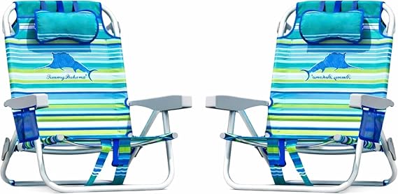 Tommy Bahama 2 Backpack Beach Chairs Stripes 2020 (2Pack)