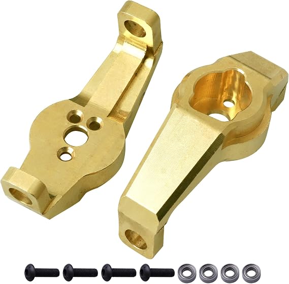 Brass Front C-Hub Carrier Caster Blocks Portal Drive Upgrades for TRX-4 1/10 RC Crawler