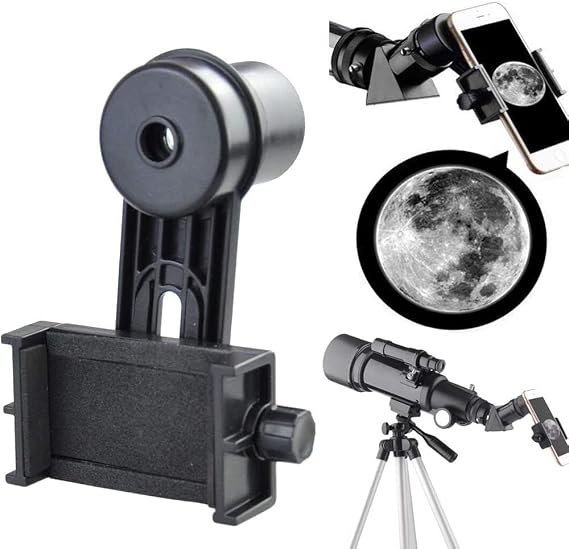 Gosky 1.25 inch telescope smartphone adapter with 10 mm eyepiece.