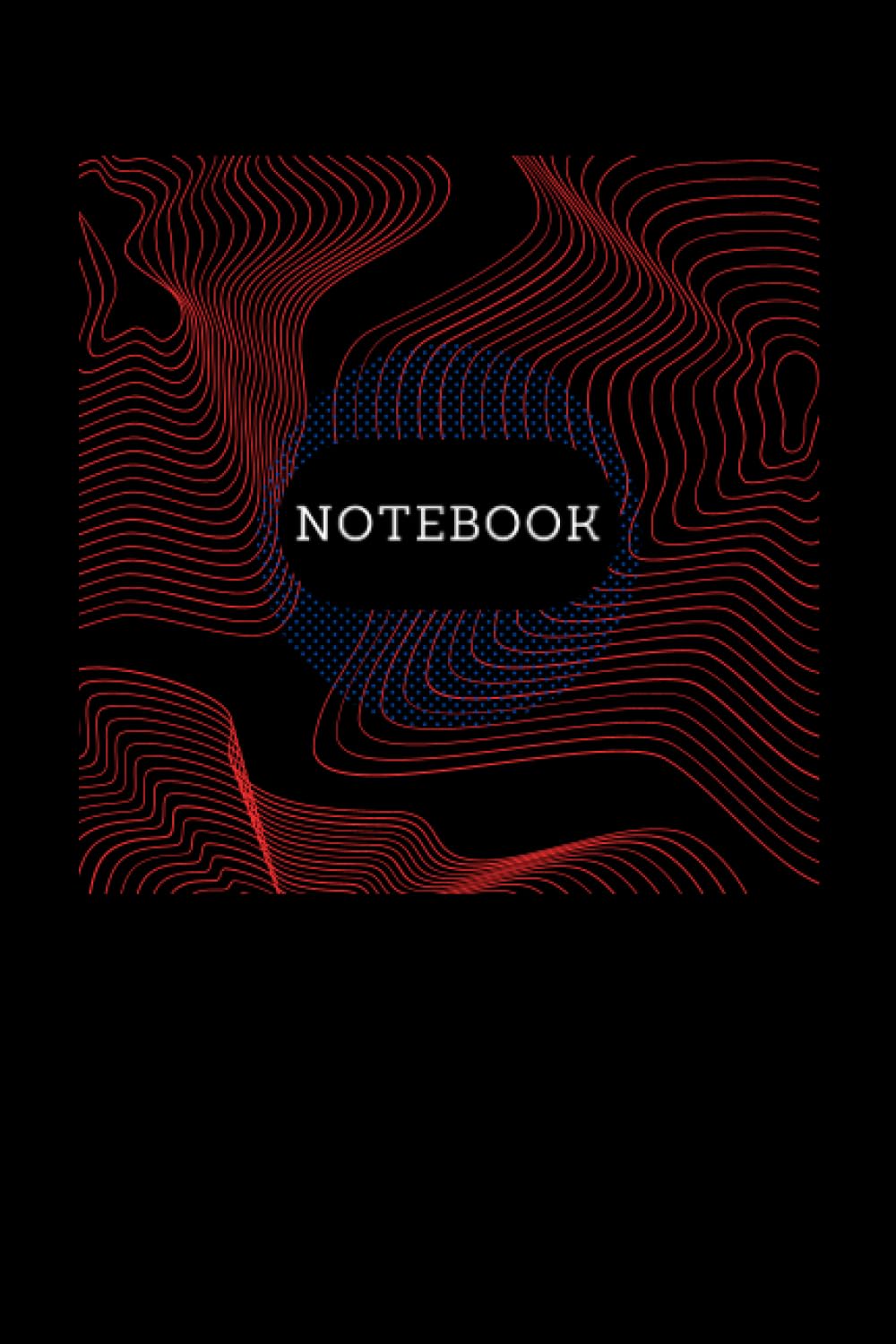 Notebook: Illusive pattern blank lined notebook Paperback – 23 July 2023