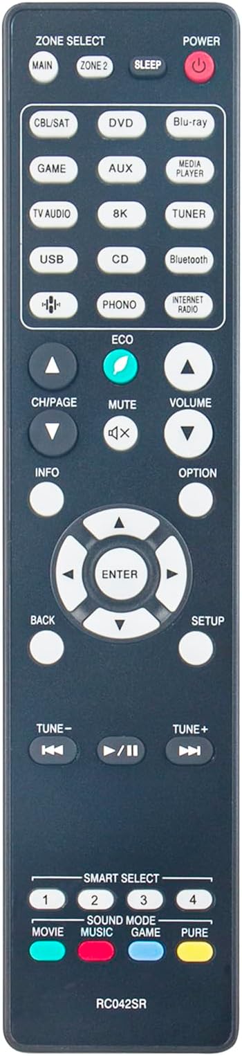 RC042SR Replace Remote Compatible with Marantz Audio Video AV A/V Receiver