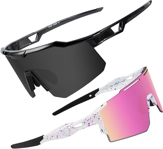 OULAIQI Cycling Baseball Running Sunglasses Polarized Sunglasses for Cycling Men Women