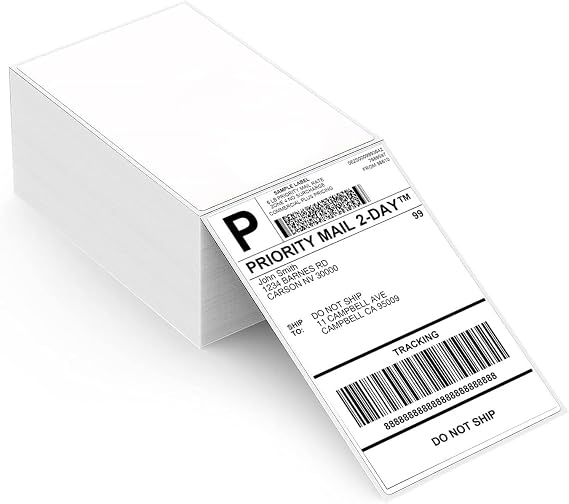 4"x 6" Fanfold Thermal Labels - ASprink Thermal Shipping Labels