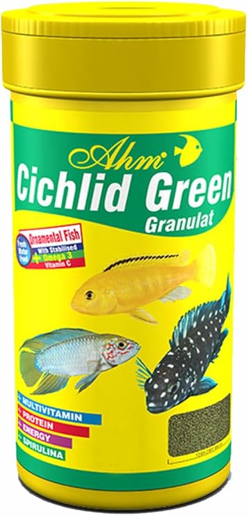 Ahm Cichlid green granulat 250 ml Balık Yemi