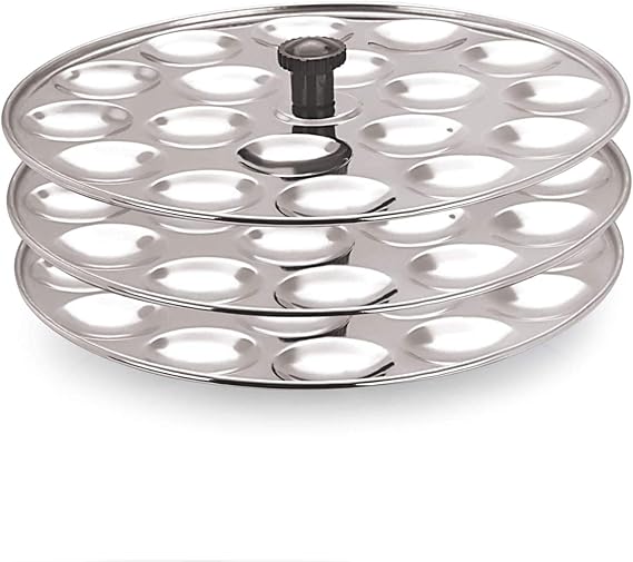 Dynore Stainless Steel Small/Mini Idli Maker/Stand (Silver)