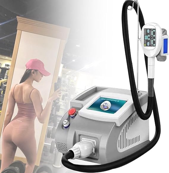 Cryolipolysis Fat Freezing Body Slimming Lipolysis Machine, Double Cryoliplysis Fat Freezing With 3 Handle, Cellulite Removal Massager, Body Cryo Fat Freeze For Body Shaping