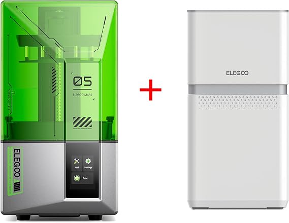 ELEGOO Mars 5 Resin 3D Printer and ELEGOO MARSMATE Air Purifier