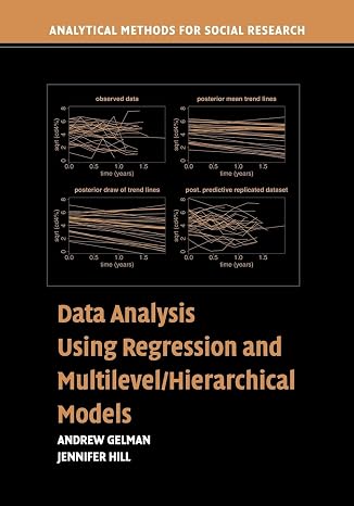 Data Analysis Using Regression and MultilevelHierarchical Models