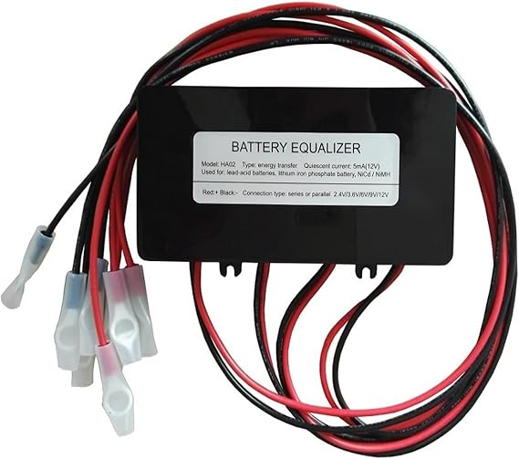 Battery Equalizer Battery Equalizer HA02 Battery Balancer for 4pcs 12V Battery Connected in Series for 48V Battery Solar Battery Voltage Balancer