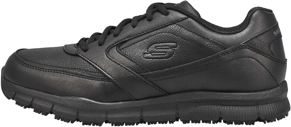 Skechers Work Men's Nampa Slip Resistant Work Shoe Black