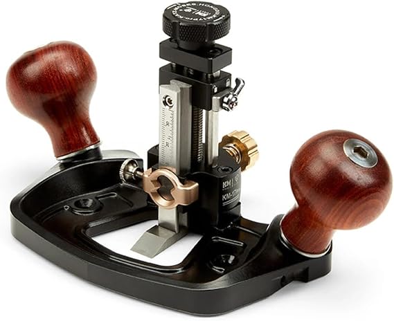 HONGDUI Router Plane Handheld Woodworking Tool Quick Adjust Depth with Depth Stop Woodworking Router Plane for Cutting Grooves Mortise Tuning Joinery