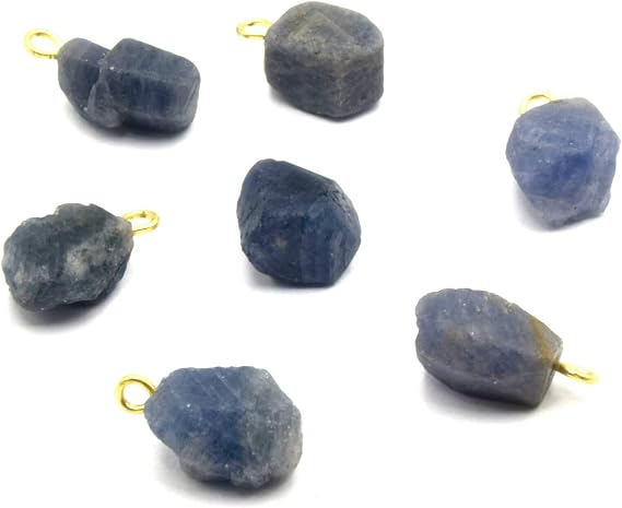 Natural Rough Gemstone Pendants | Drop Pendants | Birthstone Pendants Sapphire